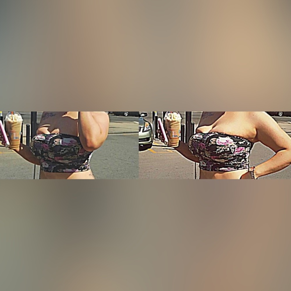 Forever 21 Floral Tube Top - Picture 4 of 4
